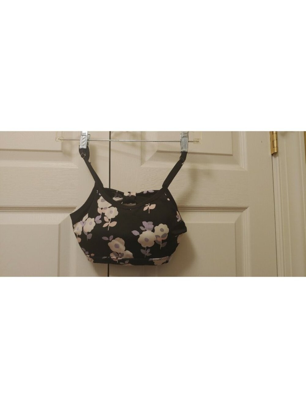 Kate Spade Beyond Yoga Cinched Bow Yoga Sports Bra Floral Garden Size S